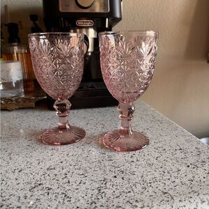 Pink Wine Glasses
